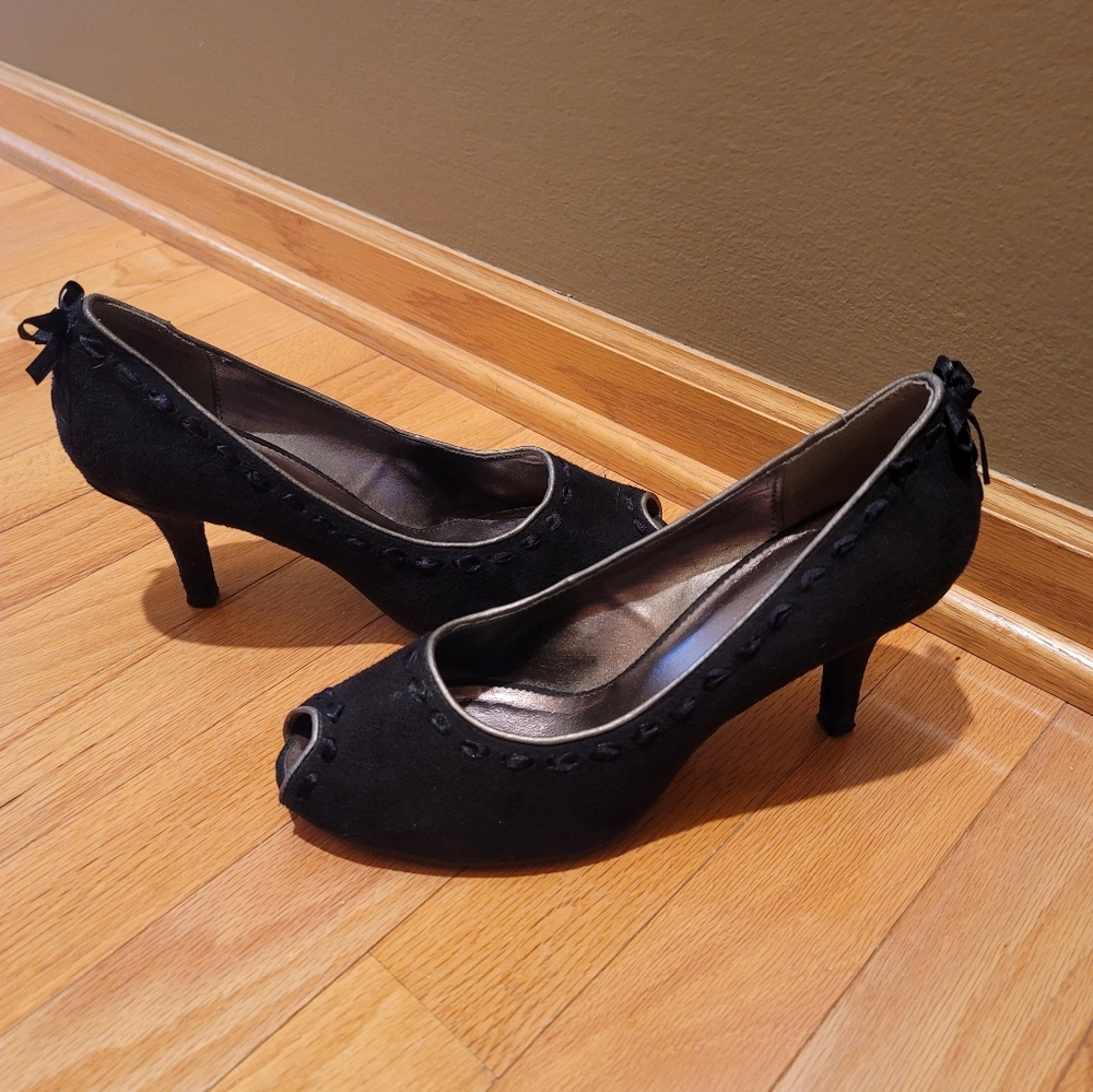 Peep-Toe High Heels